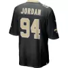 Men New Orleans Saints Cameron Jordan #94 Nike Black Game Jersey - jerzelite