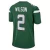 Men New York Jets Zach Wilson #2 Nike Green Game Jersey 2021 - jerzelite