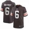 Men Cleveland Browns Baker Mayfield #6 Nike Brown Game Jersey - jerzelite