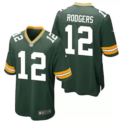 Men Green Bay Packers Bay Packers #12 Nike Green Game Jersey - jerzelite