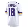 Men Minnesota Vikings Justin Jefferson #18 Nike White Game Jersey - jerzelite