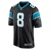 Men Carolina Panthers Jaycee Horn #8 Nike Black Game Jersey - jerzelite