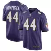 Men Baltimore Ravens Marlon Humphrey #44 Nike Purple Game Jersey - jerzelite