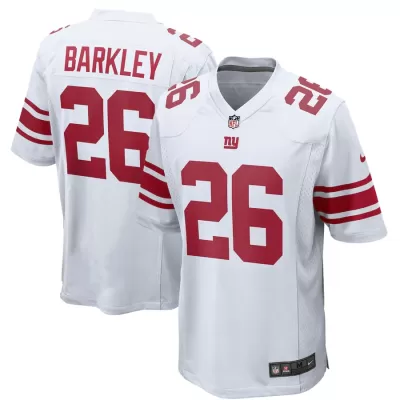 Men New York Giants Saquon Barkley #26 Nike White Game Jersey - jerzelite