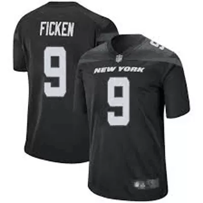 Men New York Jets Jets Ficken #9 Nike Black Game Jersey - jerzelite