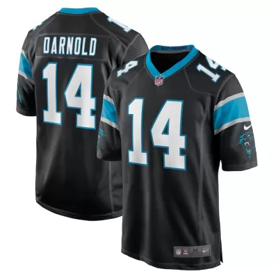 Men Carolina Panthers Sam Darnold #14 Nike Black Game Jersey - jerzelite