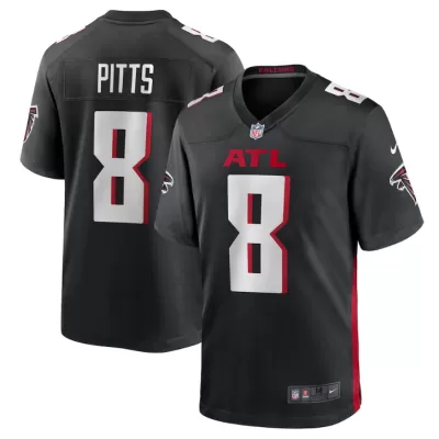 Men Atlanta Falcons Kyle Pitts #8 Nike Black Game Jersey - jerzelite