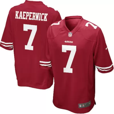 Men San Francisco 49ers Colin Kaepernick #7 Nike Red Game Jersey - jerzelite