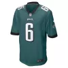 Men Philadelphia Eagles DeVonta Smith #6 Nike Green Game Jersey - jerzelite