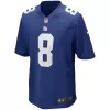 Men New York Giants Daniel Jones #8 Nike Royal Game Jersey - jerzelite