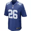 Men New York Giants Saquon Barkley #26 Nike Royal Game Jersey - jerzelite