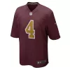 Men Washington Football Team Taylor Heinicke #4 Nike Game Jersey - jerzelite