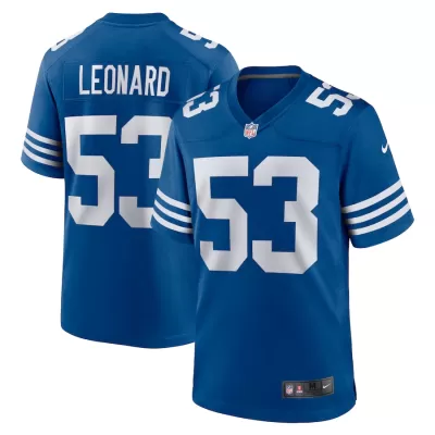 Men Indianapolis Colts Darius Leonard #53 Nike Royal Game Jersey - jerzelite