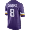 Men Minnesota Vikings Kirk Cousins #8 Nike Purple Game Jersey - jerzelite