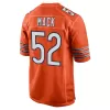 Men Chicago Bears Khalil Mack #52 Nike Orange Game Jersey - jerzelite