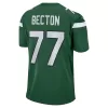 Men New York Jets Mekhi Becton #77 Nike Green Game Jersey - jerzelite