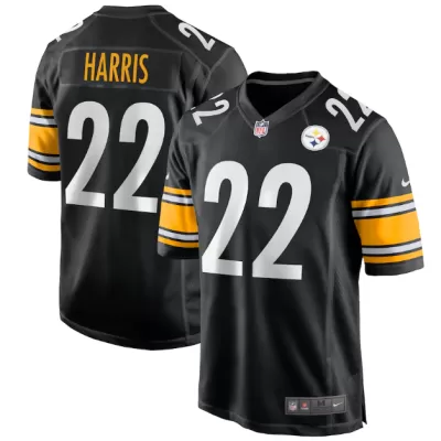 Men Pittsburgh Steelers Najee Harris #22 Nike Black Game Jersey - jerzelite