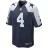 Men Dallas Cowboys Dak Prescott #4 Nike Navy Game Jersey - jerzelite