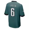 Men Philadelphia Eagles DeVonta Smith #6 Nike Green Game Jersey - jerzelite