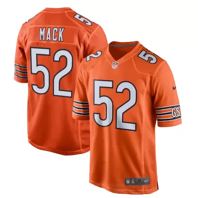 Men Chicago Bears Khalil Mack #52 Nike Orange Game Jersey - jerzelite