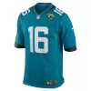 Men Jacksonville Jaguars Trevor Lawrence #16 Nike Green Game Jersey - jerzelite