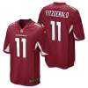 Men Arizona Cardinals Larry Fitzgerald #11 Red Game Jersey - jerzelite