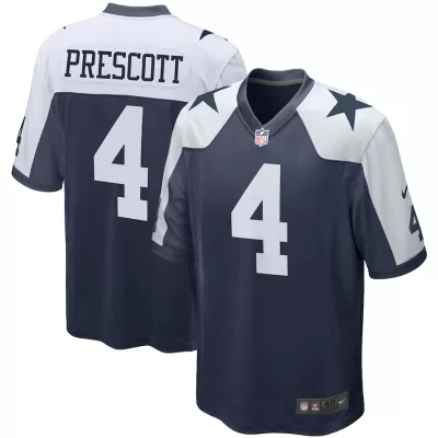 Men Dallas Cowboys Dak Prescott #4 Nike Navy Game Jersey - jerzelite