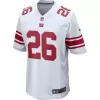 Men New York Giants Saquon Barkley #26 Nike White Game Jersey - jerzelite