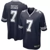 Men Dallas Cowboys Cowboys DIGGS #7 Nike Navy Game Jersey - jerzelite