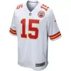 Men Kansas City Chiefs Patrick Mahomes #15 Nike White Game Jersey - jerzelite