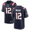 Men New England Patriots Tom Brady #12 Nike Navy Game Jersey - jerzelite