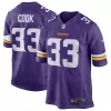 Men Minnesota Vikings Dalvin Cook #33 Nike Purple Game Jersey - jerzelite