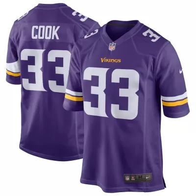 Men Minnesota Vikings Dalvin Cook #33 Nike Purple Game Jersey - jerzelite