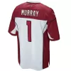 Men Arizona Cardinals Kyler Murray #1 Nike White Game Jersey - jerzelite