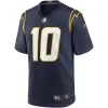 Men Los Angeles Chargers Justin Herbert #10 Nike Navy Game Jersey - jerzelite