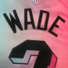 Men's Miami Heat Dwyane Wade #3 Blue&Pink 20/21 Swingman Jersey - City Edition - jerzelite