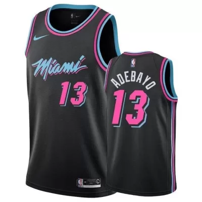 Men's Miami Heat Bam Adebayo #13 Black 19-20 Swingman Jersey - City Edition - jerzelite