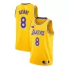 Men's Los Angeles Lakers Kobe Bryant #8 Yellow Swingman Jersey - jerzelite