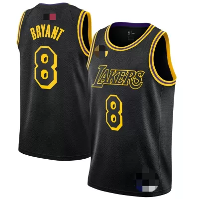 Men's Los Angeles Lakers Kobe Bryant #8 Black Swingman Jersey - City Edition - jerzelite