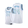 Men's Los Angeles Lakers Kobe Bryant #24 White 2020/21 Swingman Jersey - City Edition - jerzelite