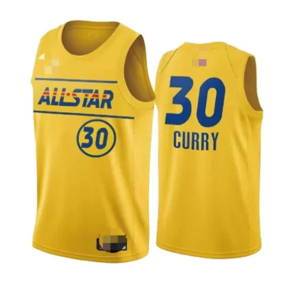 Men's All Star Stephen Curry #30 Yellow 2021 Swingman Jersey - jerzelite