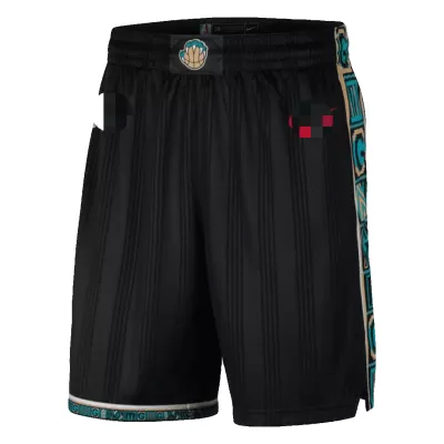 Men's Memphis Grizzlies Black 2020/21 Swingman Short - City Edition - jerzelite