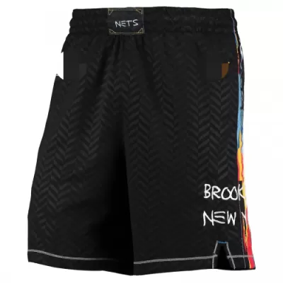 Men's Brooklyn Nets Black 2020/21 Swingman Shorts - City Edition - jerzelite