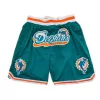 Men's Miami Dolphins Cyan Mesh NFL Shorts - jerzelite