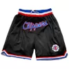 Men's Los Angeles Clippers Black Mesh NBA Shorts - jerzelite