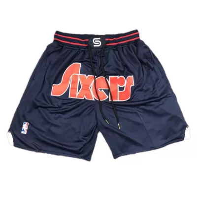 Men's philadelphia 76ers Navy Mesh NBA Shorts - jerzelite