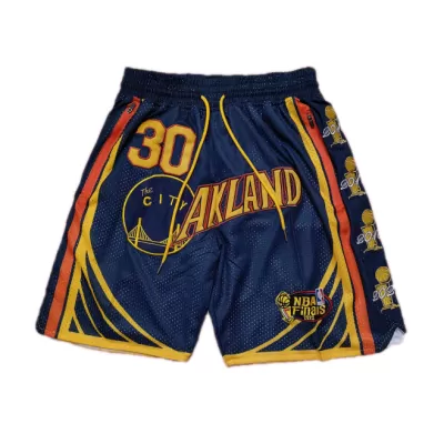 Men's Golden State Warriors Navy Mesh NBA Shorts - jerzelite