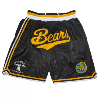 Men's Bears Black Mesh Shorts - jerzelite