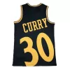 Men's Golden State Warriors Stephen Curry #30 Mitchell & Ness Black Hardwood Classics Jersey - jerzelite