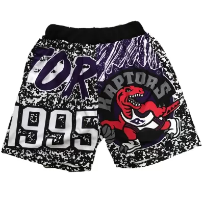 Men's Toronto Raptors Gray Mesh NBA Shorts - jerzelite